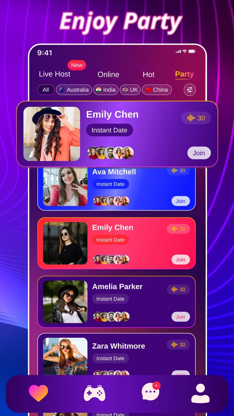 Bondhu Live: Video Chat&Party screenshot